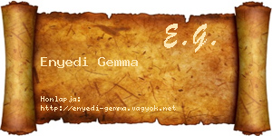 Enyedi Gemma névjegykártya